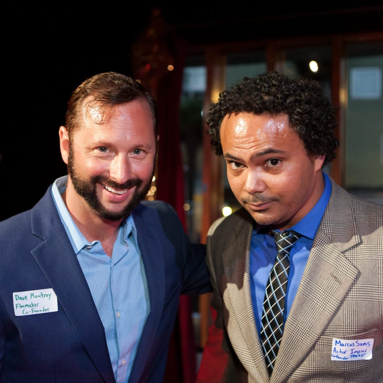 Dave Moutray and Marcus Sams at the Bay Area Film Mixer